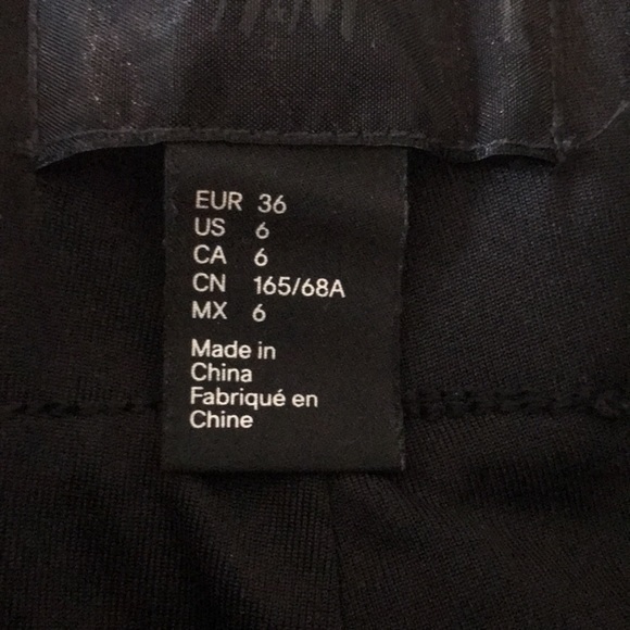 H&M Premier Sequin Black White Legging 6 EUC - Picture 8 of 10